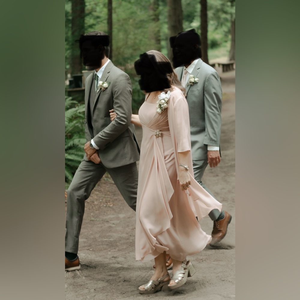 Elegant Mother of the bride 2-Piece dress in Dusty Rose - Picture 9 of 9